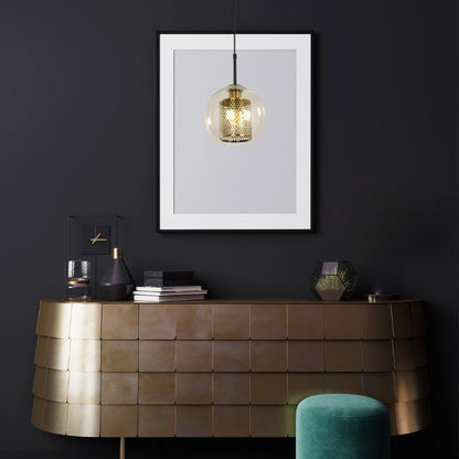LAMP. COLGANTE NEGRO 1L E27 40W