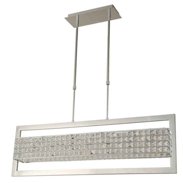LAMP. COLGANTE CROMO 7L G9 40W