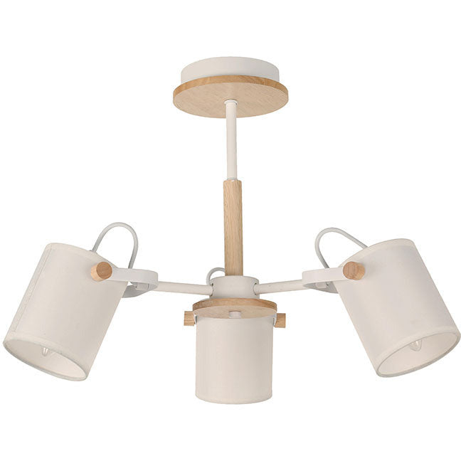 Lámpara Techo Blanco 3L E27 40W
