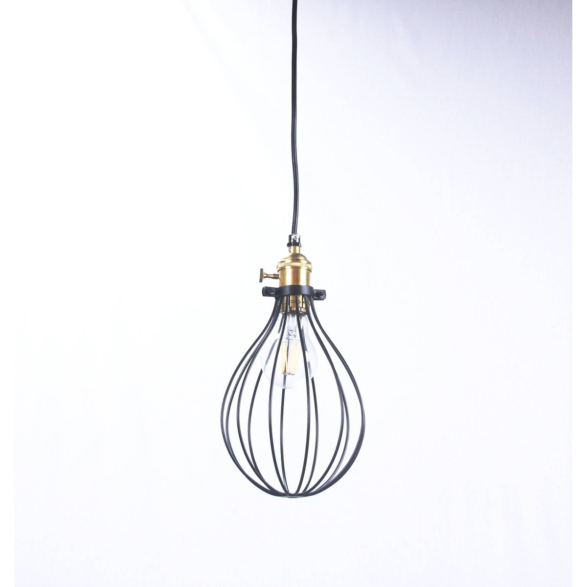 LAMP. COLGANTE NEGRO 1L E27 40W
