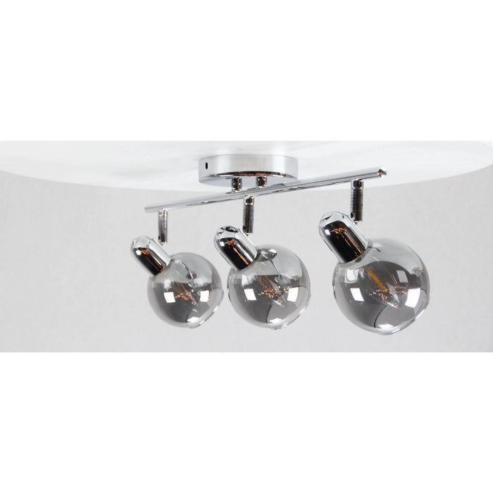 LAMP. TECHO REFLECTORA CROMO 3L E14 40W
