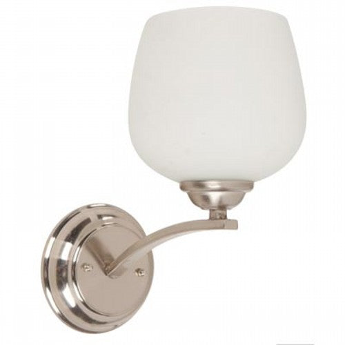 LAMP. PARED NÍQUEL SATINADO 1L E27 60W