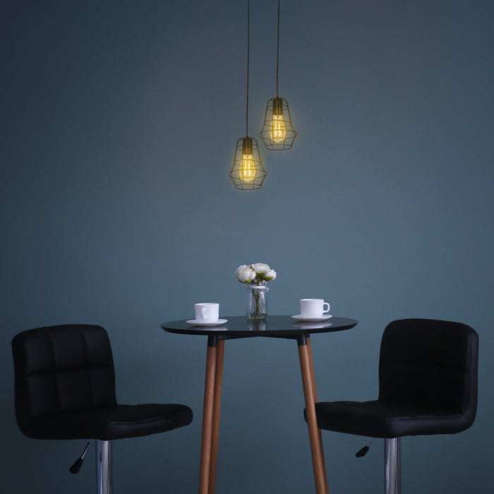 LAMP. COLGANTE NEGRO 1L E27 60W
