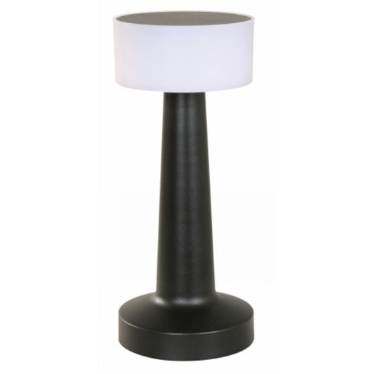 LAMP. LED DE MESA NEGRO 4W 5V 1600/3000/6000K RECARGABLE CCT EN LA BASE