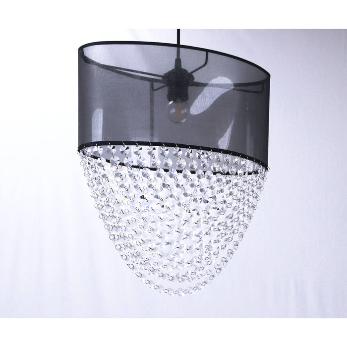 LAMP. COLGANTE NEGRO 1L E27 60W