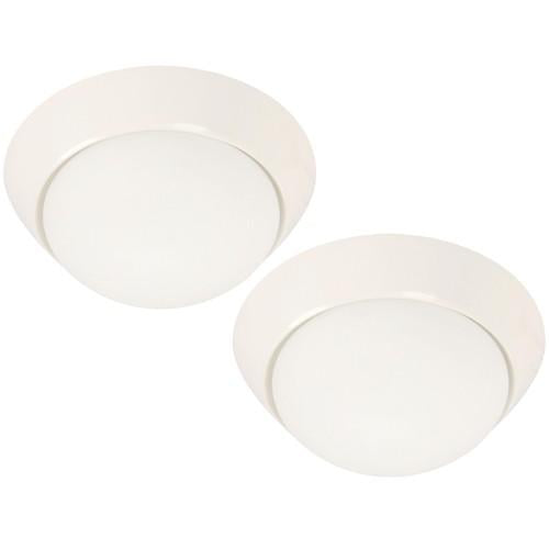LAMP. TECHO BLANCO 1L E27 60W (2 PIEZAS)