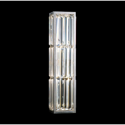 LAMP. PARED CRISTAL ENCHANTMENT SCONCE PLATEADO 2L E14 60W