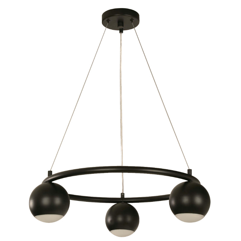 Lámpara Colgante Negro 3L Gu10 8W