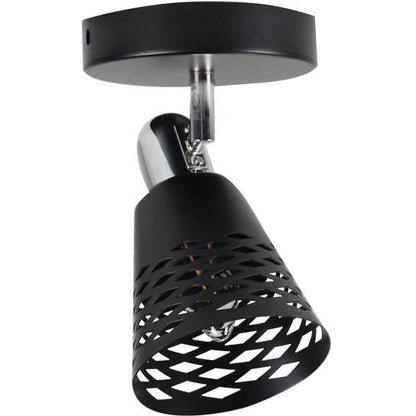 LAMP. TECHO REFLECTORA NEGRO 1L E14 40W