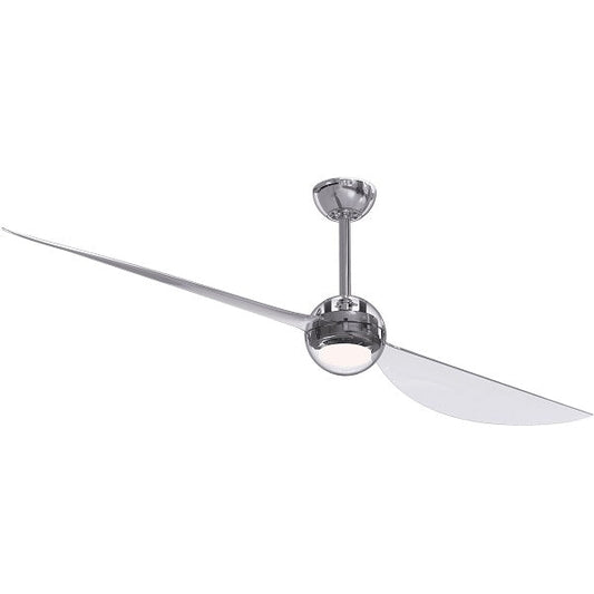 VENTILADOR DE TECHO LED CRAFTMADE WISP 70" 2 ASPAS EN CROMO PULIDO