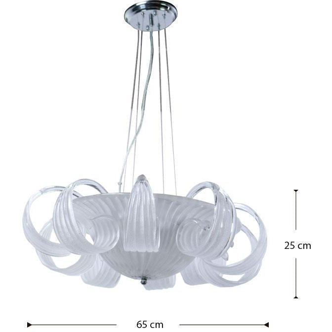 LAMP. TECHO CROMO 5L E14 40W