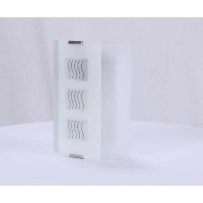 LAMP. PARED NÍQUEL SATINADO 1L E14 60W