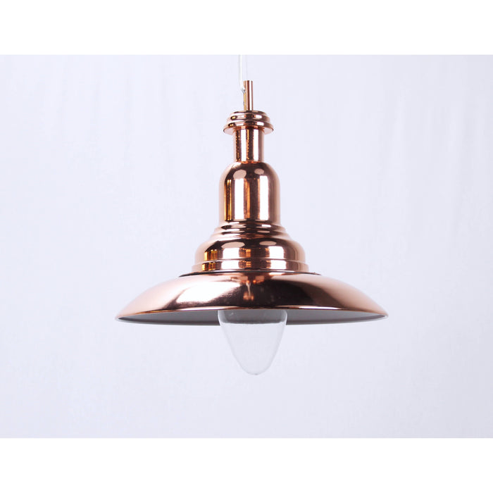 LAMP. COLGANTE COBRE 1L E27 60W