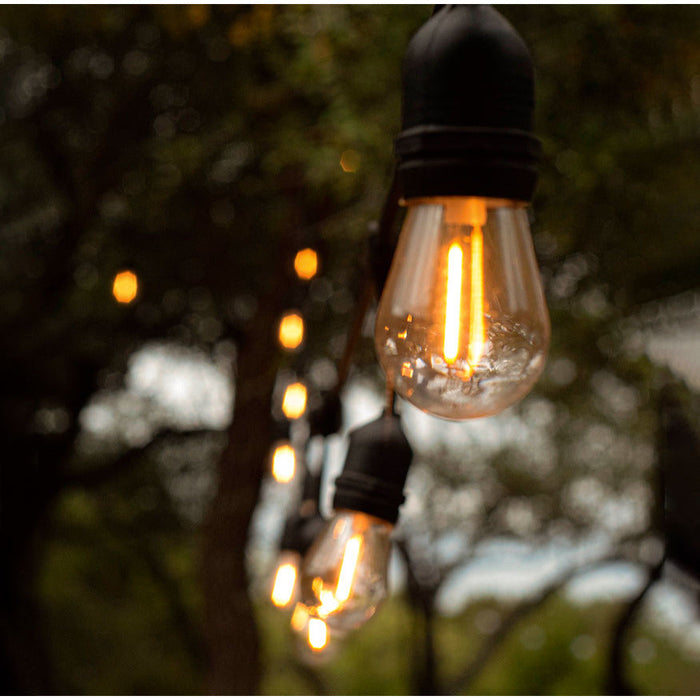 EXTENSION DE LUCES 12L E27 1W 10M (BOMBILLOS LED INCLUIDOS)
