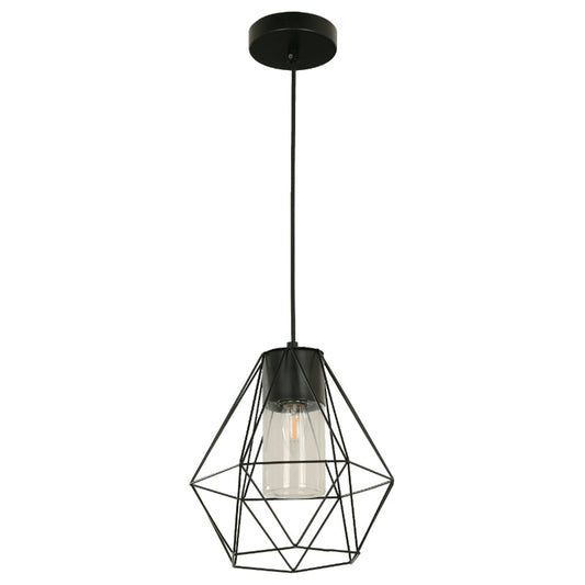 Lámpara Exterior  Colgante Negro 1L E27 10W