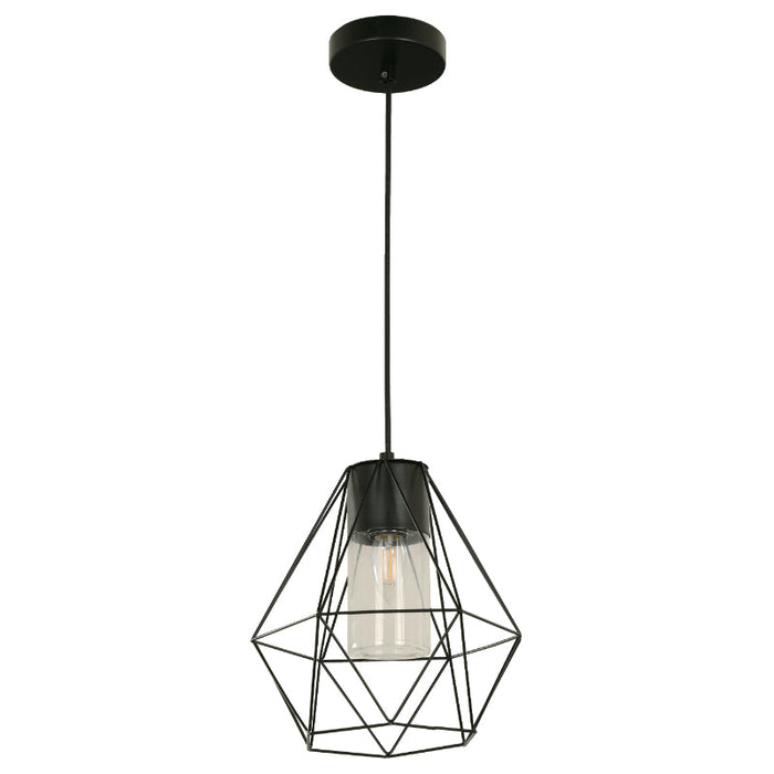Lámpara Exterior  Colgante Negro 1L E27 10W