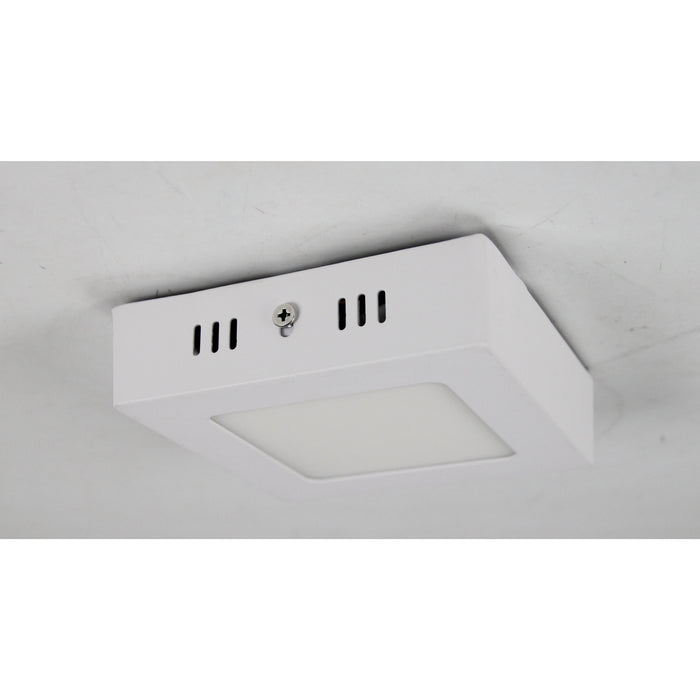 LAMP LED TECHO CUADRADA BLANCA 6W 4000K