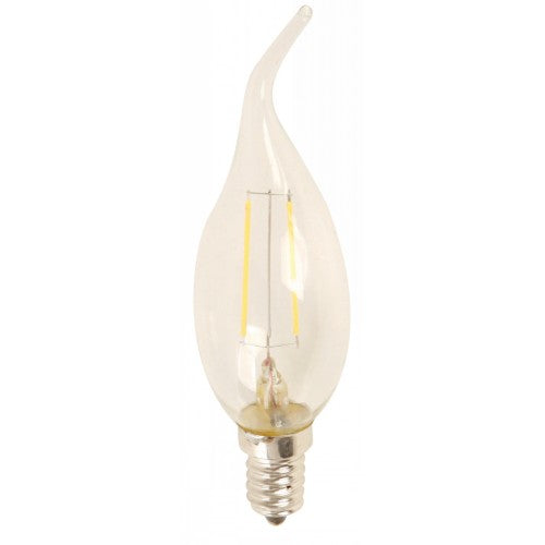 BOMBILLO LED FILAMENTO VELA E14 2W 120V 2700K