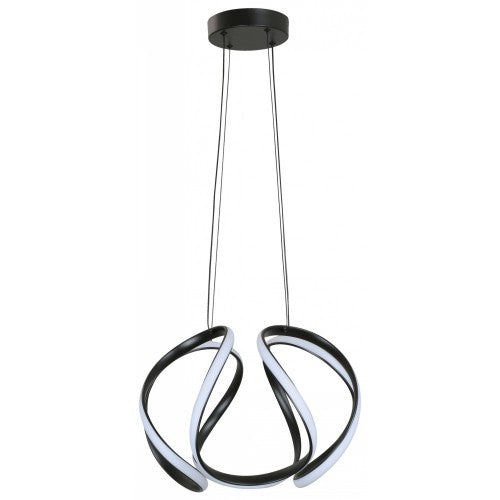 LAMP. LED COLGANTE NEGRO 36W 100-240V 3000/4000/6500K CCT EN EL SWITCH