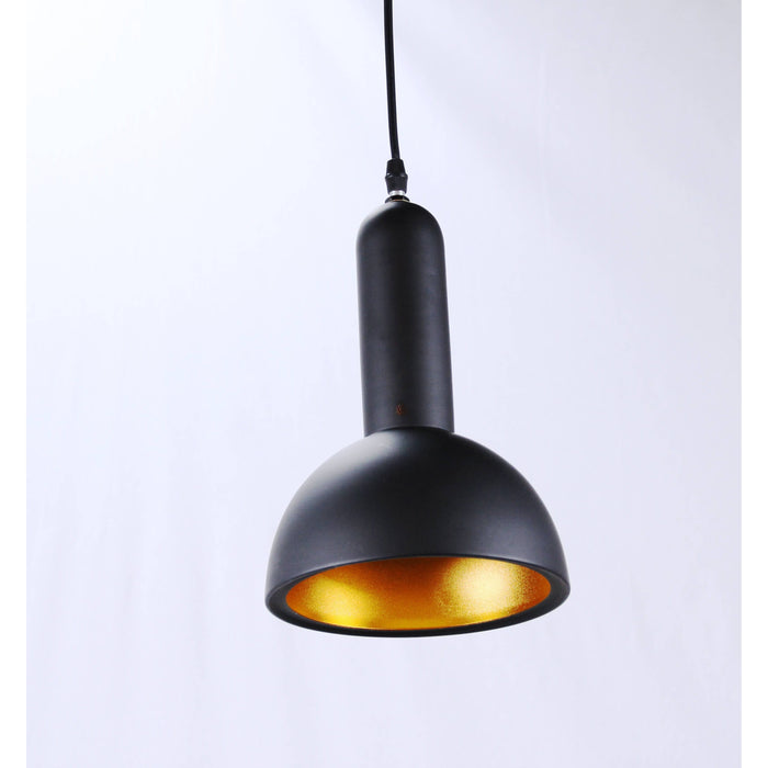 LAMP. COLGANTE NEGRO 1L E27 60W