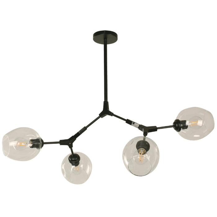 LAMP. COLGANTE NEGRO 4L E27 40W