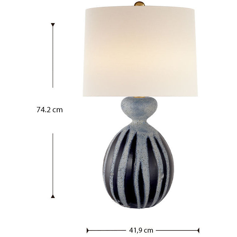 LAMP. MESA AERIN GANNET DRIZZELED COBALT 1L E26 150W