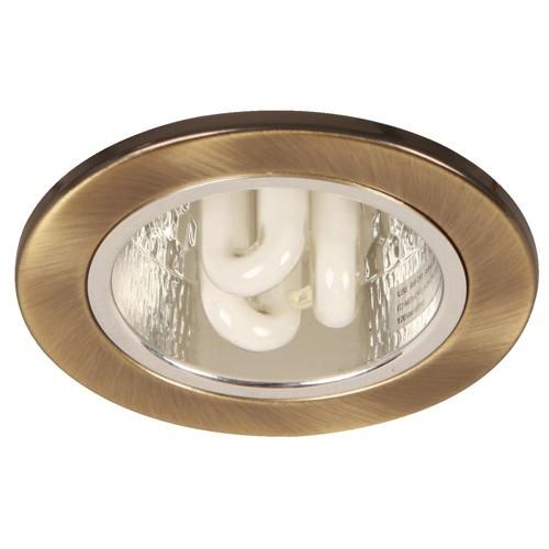 LAMP. TECHO BRONCE ANTIGUO E27 1L 9W N/B