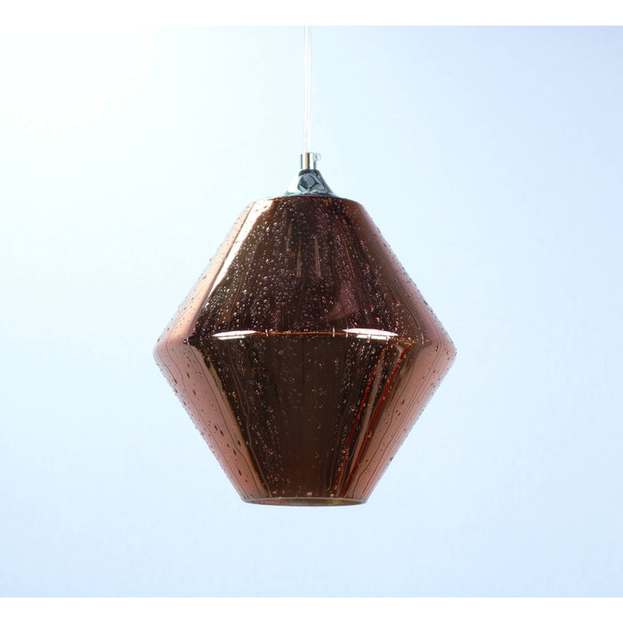 LAMP. COLGANTE CROMO 1L E27 40W