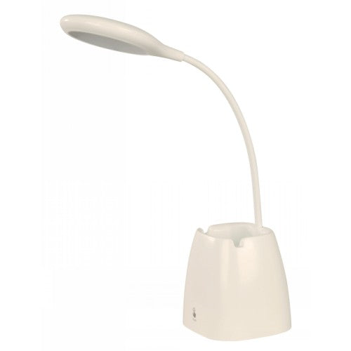 LAMP. LED ESCRITORIO BLANCO 1L 3W 5V 6000K/3000K/4000K (TOQUE, CON USB, ATENUABLE)