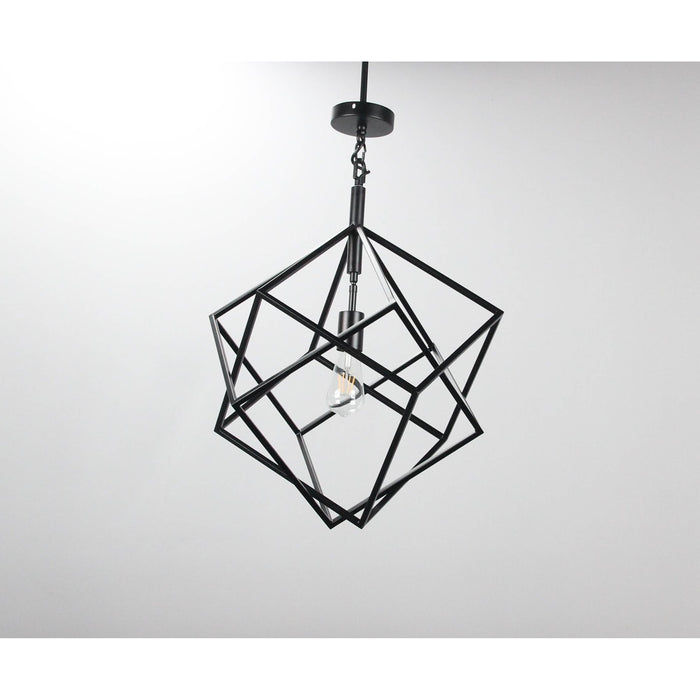 LAMP. COLGANTE NEGRO 1L E26 60W