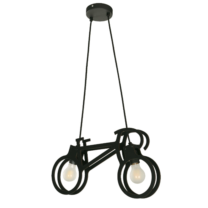 LAMP. COLGANTE KIDDY NEGRO 2L E27 9W