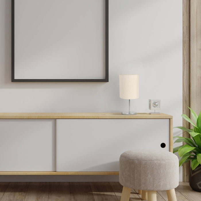 LAMP. MESA CROMO 1L E14 40W (2 PIEZAS)