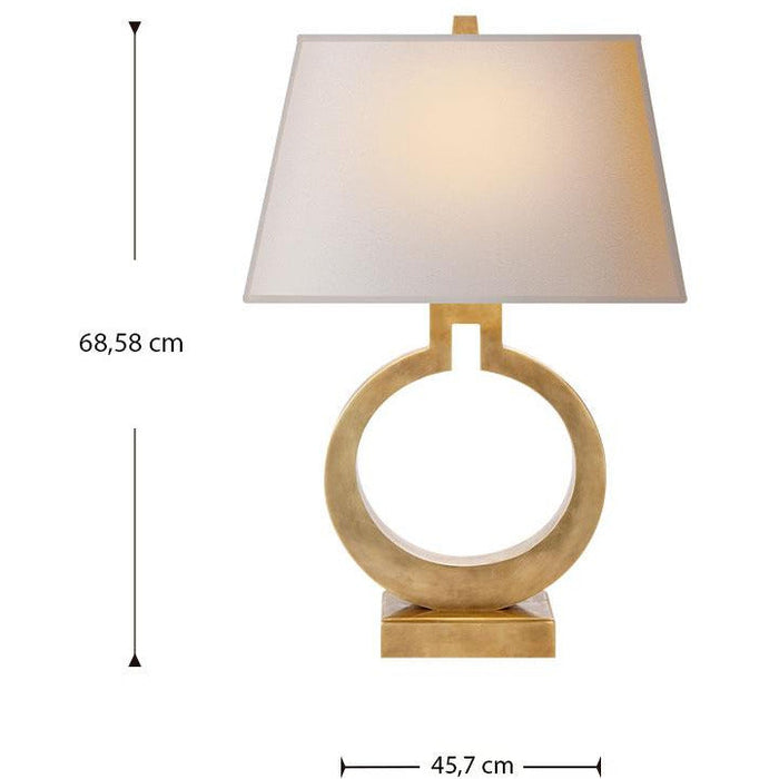LAMP. MESA RING GRANDE BRONCE 1L E26 100W