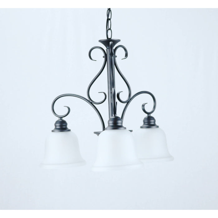 Lámpara Techo Negro 3L E27 60W