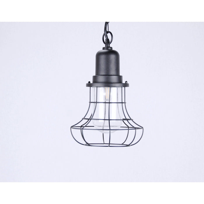 LAMP. EXT. TECHO NEGRO 1L E27 60W