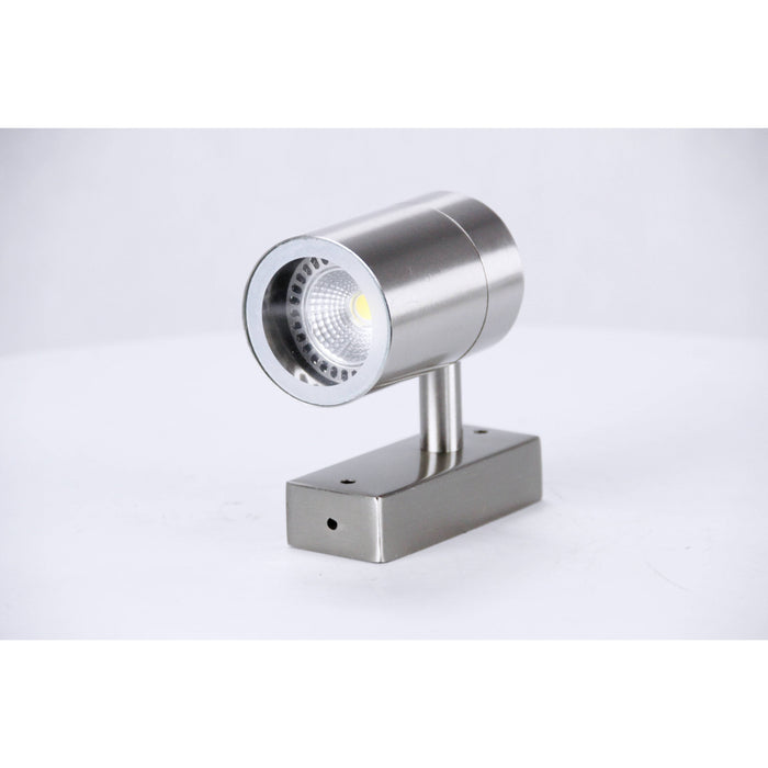 LAMP. EXT. PARED PLATEADO 1L GU10 35W I/B
