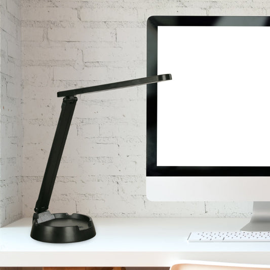 LAMP. LED ESCRITORIO NEGRO 1L 4W 5V 6000K/3000K/4000K (TOQUE, CON USB, ATENUABLE)