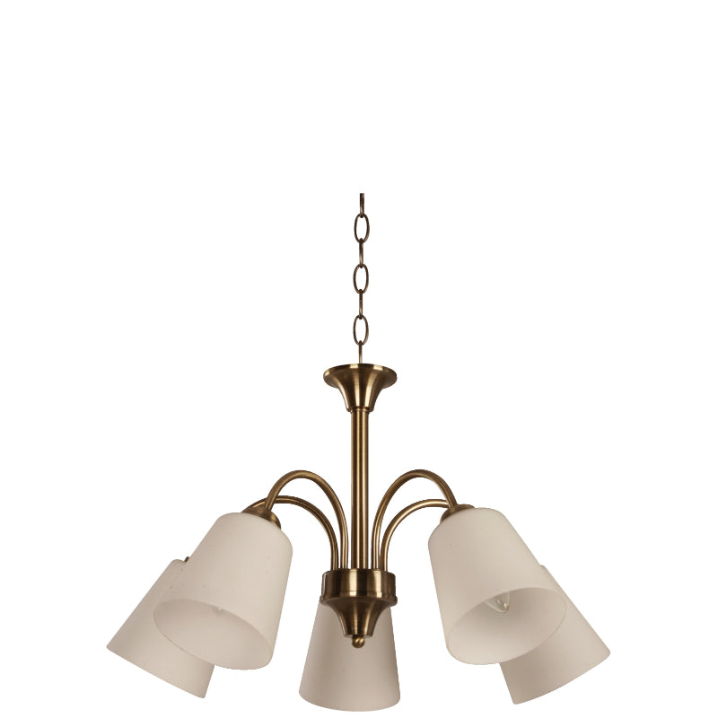 LAMP. COLGANTE BRONCE ANTIGUO 5L E27 60W
