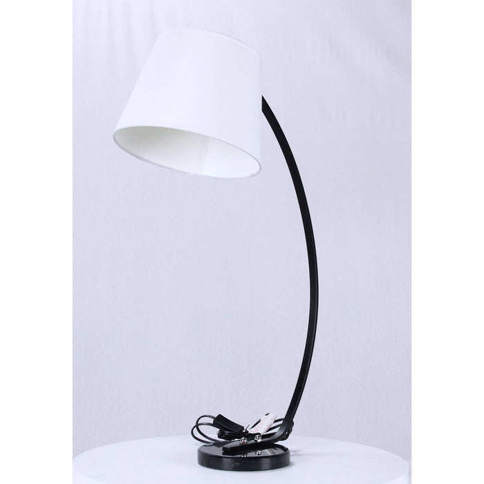 LAMP. MESA NEGRO 1L E27 60W (CUERPO)