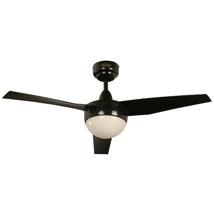 Ventilador De Techo 42" Negro 2L E27 13W Con Control De Pared