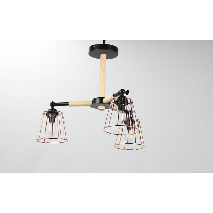 LAMP. TECHO NEGRO 3L E14 40W