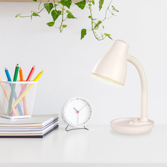 LAMP. ESCRITORIO BLANCO 1L E27 10W