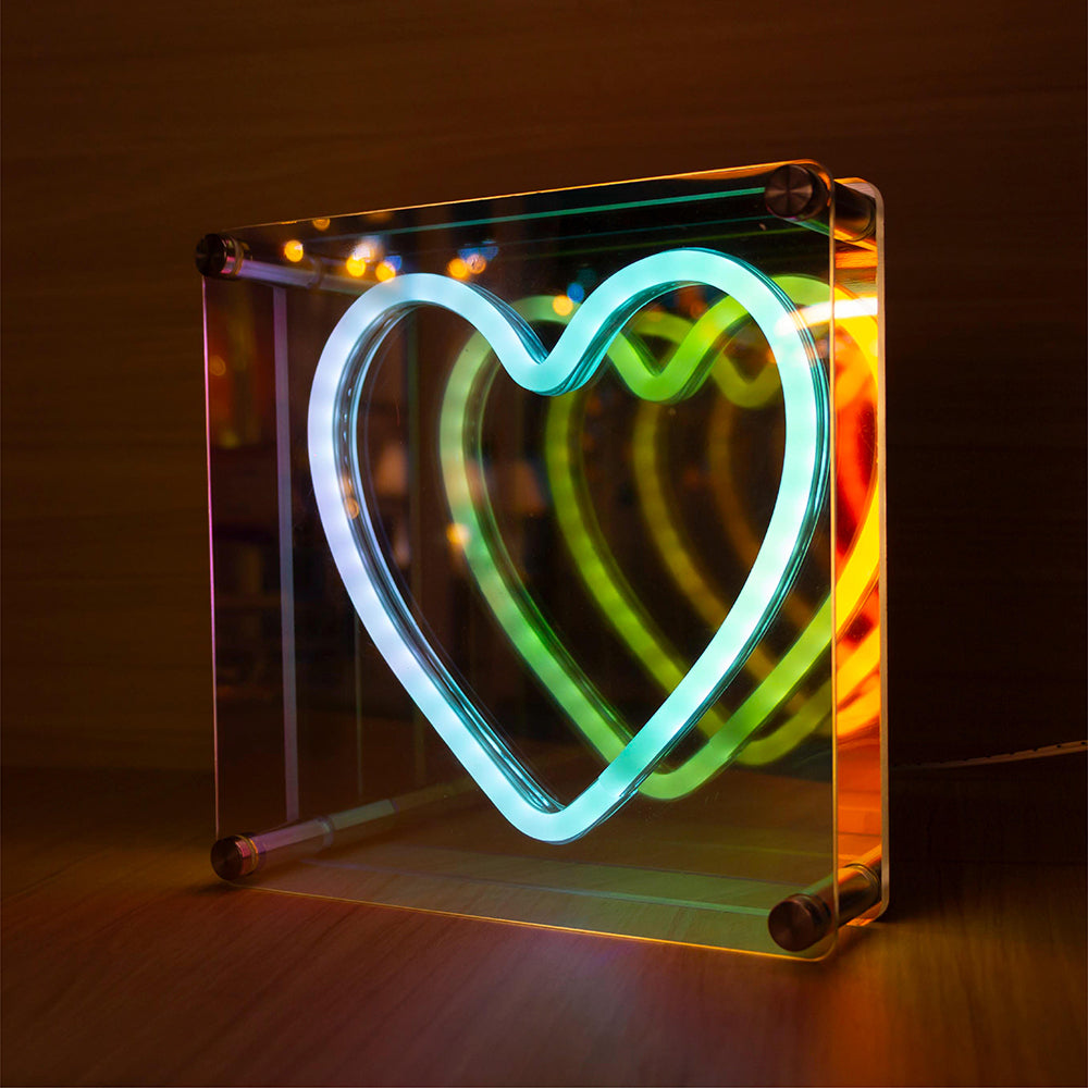 LAMP. LED MESA ACAB. PLAQUE LIGHT - HEART 4W 5V 2700K