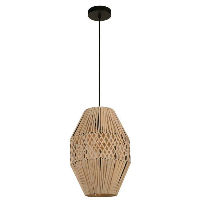 LAMP. COLGANTE NEGRO 1L E27 40W
