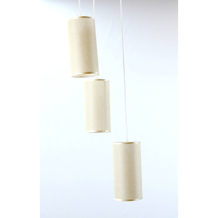 LAMP. TECHO NÍQUEL SATINADO 3L E27 60W