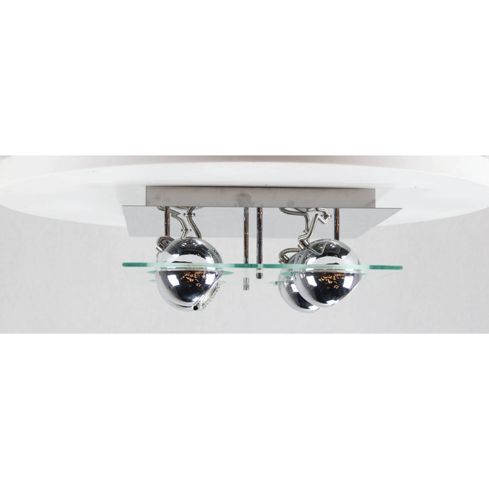 Lámpara Techo Reflectora Cromo 4L Gu10 50W