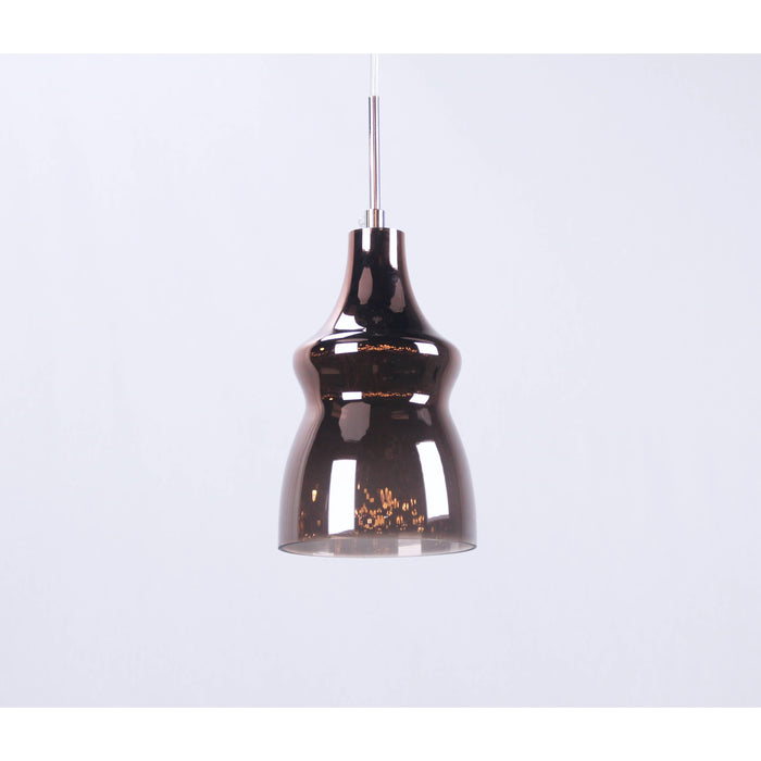 LAMP. COLGANTE CROMO 1L E14 40W