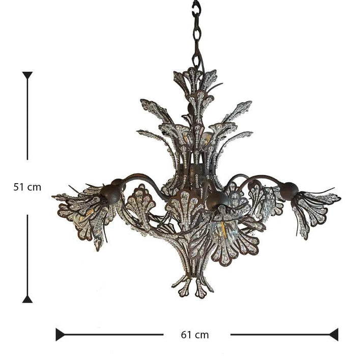 LAMP. COLGANTE RIVENDELL CHOCOLATE 3L E12 60W