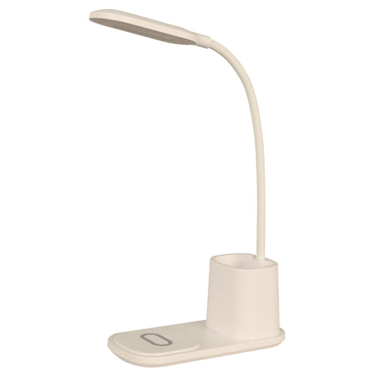 LAMP. LED ESCRITORIO BLANCO 1L 2W 5V 2700/5700K (CCT CAMBIABLE, TOQUE, CARGADOR INÁLAMBRICO)