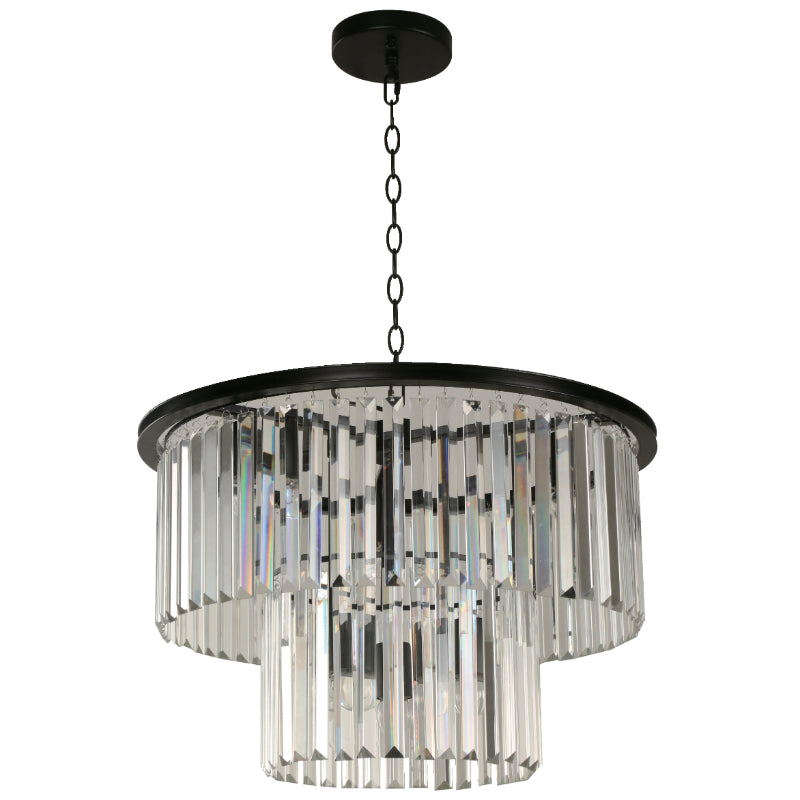 LAMP. COLGANTE NEGRO 6L E27 40W